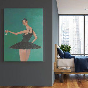 Kanye West Canvas Painting Runaway Beautiful Dark Twisted Fantasy Ballerina Fine Art Poster Print Wall Picture Living Room Decor