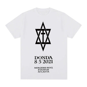 Kanye West donda black party o neck t-shirt 100% Combed Cotton Men T shirt New TEE TSHIRT Womens tops