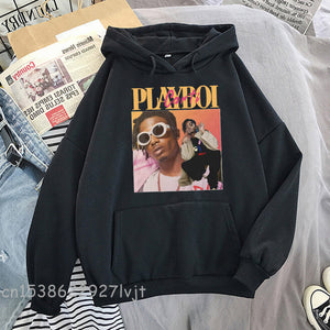 High Quality Vintage Playboi Carti Vintage 90S Merchandise Print Men Hoodies Casual Hooded Man Woman Hoody Tops