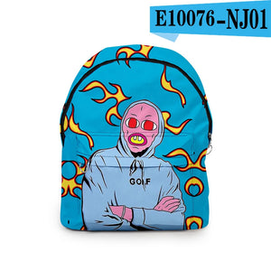 Trendy Youthful Tyler The Creator Student School Bags Notebook Backpacks 3D Print Oxford Waterproof Boys/Girls Travel Bags