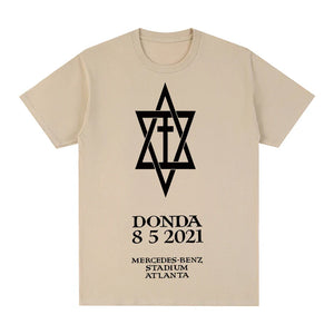 Kanye West donda black party o neck t-shirt 100% Combed Cotton Men T shirt New TEE TSHIRT Womens tops