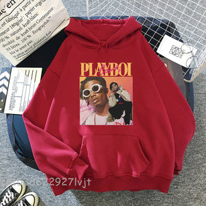 High Quality Vintage Playboi Carti Vintage 90S Merchandise Print Men Hoodies Casual Hooded Man Woman Hoody Tops