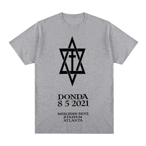 Kanye West donda black party o neck t-shirt 100% Combed Cotton Men T shirt New TEE TSHIRT Womens tops