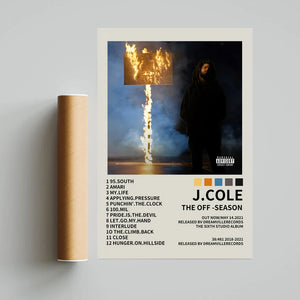 J. Cole The Off Season Music Album Cover Poster Canvas Print Home Decoration Wall Painting ( No Frame )