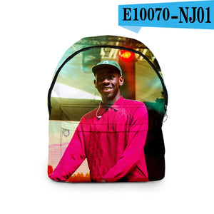 Trendy Youthful Tyler The Creator Student School Bags Notebook Backpacks 3D Print Oxford Waterproof Boys/Girls Travel Bags