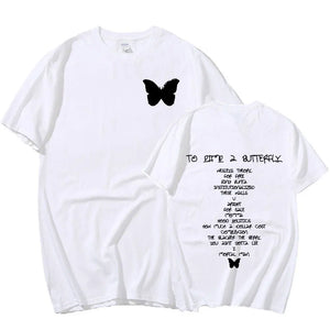 Rapper Kendrick Lamar T Shirt To Pimp A Butterfly Album Double Sided Oversize T-shirts Men's Women's Hip Hop T-shirt Streetwear