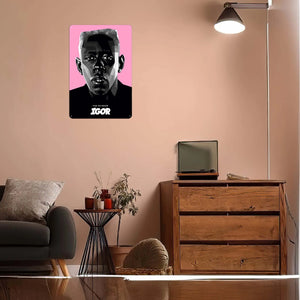 Tyler the Creator Metal Sign Music Metal Poster Retro Tin Sign Plaque for Wall Art Decoration Art of Murals Club America Home