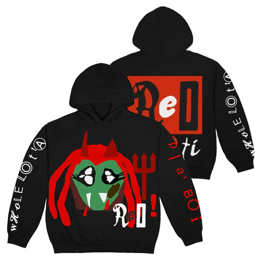 Playboi Carti Merch Hoodie Fashion Long Sleeve Black Hooded Sweatshrit Women Men Funny Clothes