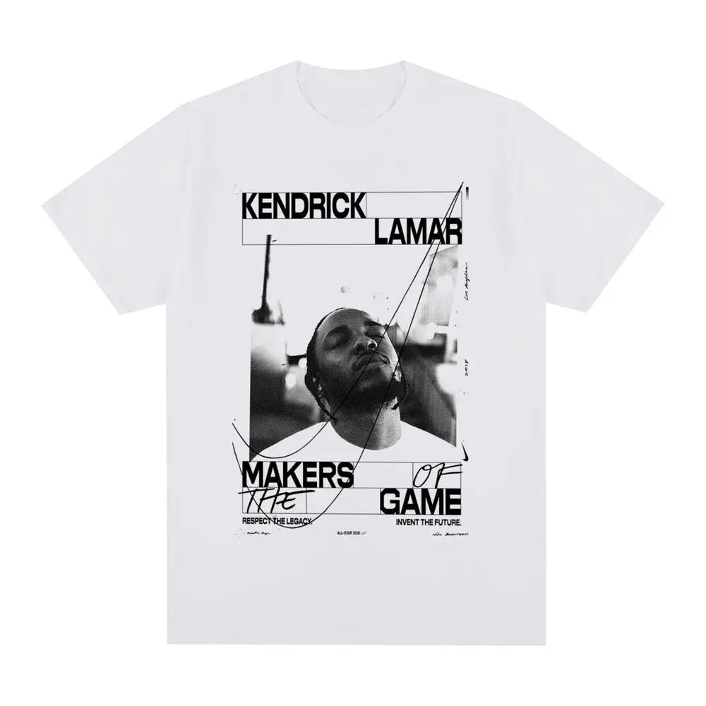 Kendrick Lamar Vintage T-shirt DAMN Hip Hop Rapper Cotton Men T shirt New Tee Tshirt Womens Tops