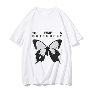 Kendrick Lamar To Pimp A Butterfly Tracklist Shirt Music Album Shirt Men O-neck Short Sleeve Unisex Oversized T Shirt Clothes