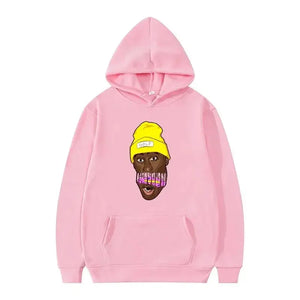 Spring and Autumn Men's Tyler The Creator Cartoon Pattern T-shirt Fashion Hooded Sports Hoodie Men's Casual Street Top