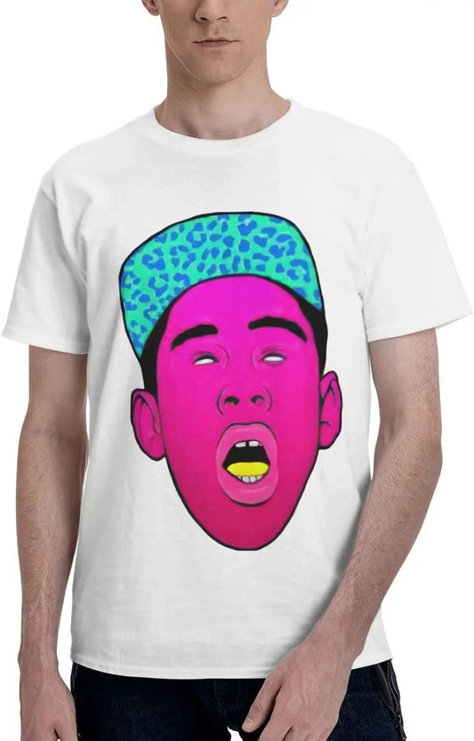 Tyler Rapper Creator Men'S T Shirt Cotton Graphic Short Sleeve Summer  Clothing