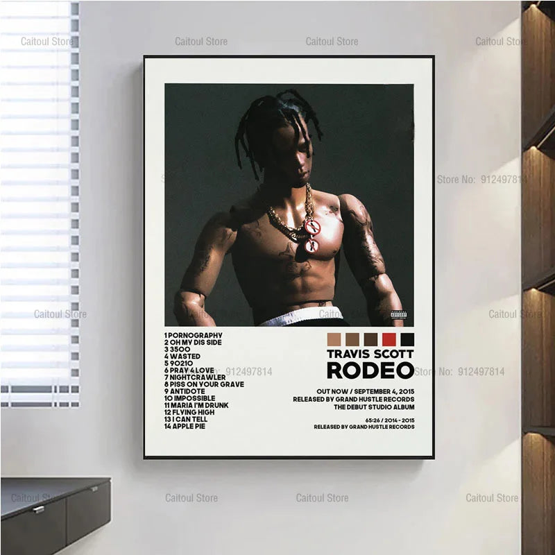 Travis Scott Jackboys Music Album Cover Star Canvas Painting Poster Print Modern Wall Art Picture For Living Room Home Decor