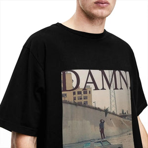 DAMN Album Kendrick Lamar T-Shirt Men Singer Y2K Retro Cotton T Shirts Summer O Neck Leisure Tee Shirt Design Oversized Clothes