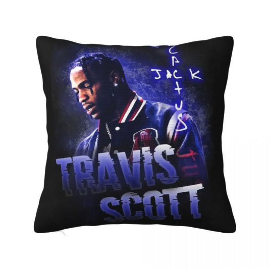 Travis Scotts Pillowcase Soft Polyester Cushion Cover Decoration Throw Pillow Case Cover Home Square 40*40cm