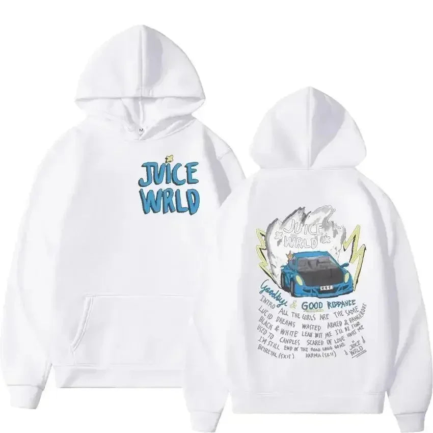 Juice WRLD Hoodie 999 Male and female rapper Juice Wrld hooded sweatshirt, city fashion sweatshirt, popular hip-hop sweatshirt