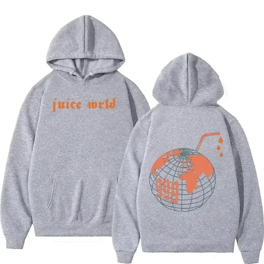 Juice WRLD Hoodie 999 Male and female rapper Juice Wrld hooded sweatshirt, city fashion sweatshirt, popular hip-hop sweatshirt