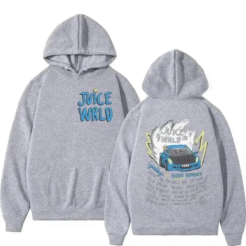 Juice WRLD Hoodie 999 Male and female rapper Juice Wrld hooded sweatshirt, city fashion sweatshirt, popular hip-hop sweatshirt