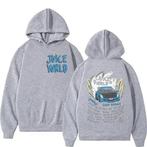 Juice WRLD Hoodie 999 Male and female rapper Juice Wrld hooded sweatshirt, city fashion sweatshirt, popular hip-hop sweatshirt