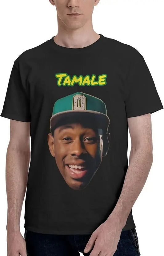 Tyler Rapper Creator Men's T Shirt Cotton Graphic Short Sve Clothing Anime Graphic T-shirts for Men Clothing Women Tees Y2K tops