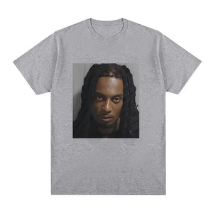 Rapper Playboi Carti Mugshot T shirt Men Fashion Hip Hop women TShirt Casual Cotton Short Sleeve unisex T-Shirts summer tee tops