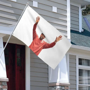 Kanye West Rock Flags Double Sided Indoor Outdoor Banner Rapper Polyester Home Room Dorm Wall Decor