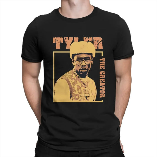 Singer Man's TShirt Tyler RAP The Creator O Neck Short Sleeve Fabric T Shirt Funny High Quality Gift Idea