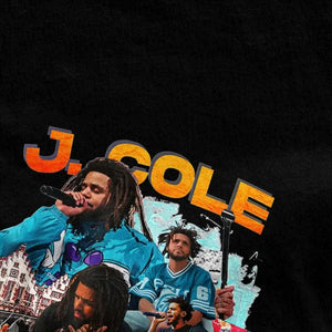 Funny J Cole Rapper Hip Hop Bootleg T-Shirts for Men Women Crew Neck Cotton Short Sleeve Tee Shirt New Arrival Clothing