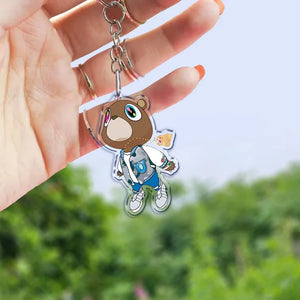 Rapper Kanye KeyChain for Accessories Bag YE Heartbreak Again Pendant Keyring Chains Keychains Christmas Gifts