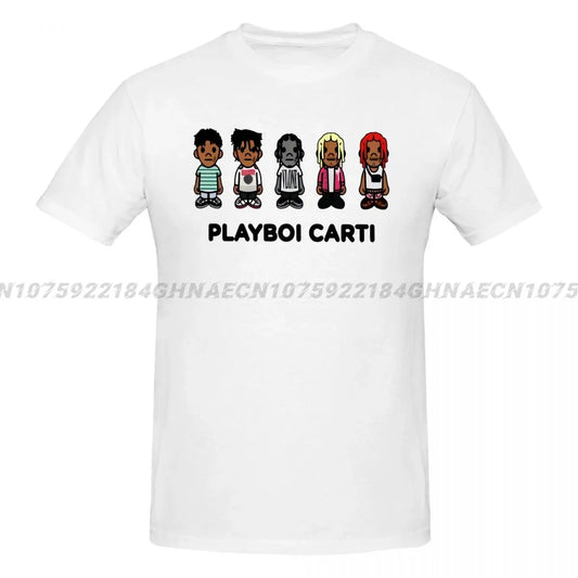 Playboi Carti Vintage T-shirt Hip Hop Skateboard Cotton Men Women T Shirt Short Sleeve Casual Street Man Clothing Oversized Tops