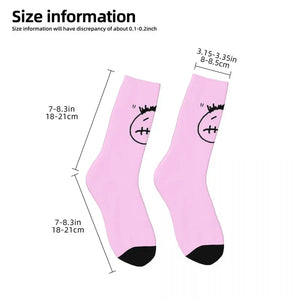 Y2K Cactus Jack Face Travis Scott Harajuku Absorbing Stockings All Season Long Socks Accessories For Unisex Birthday Present