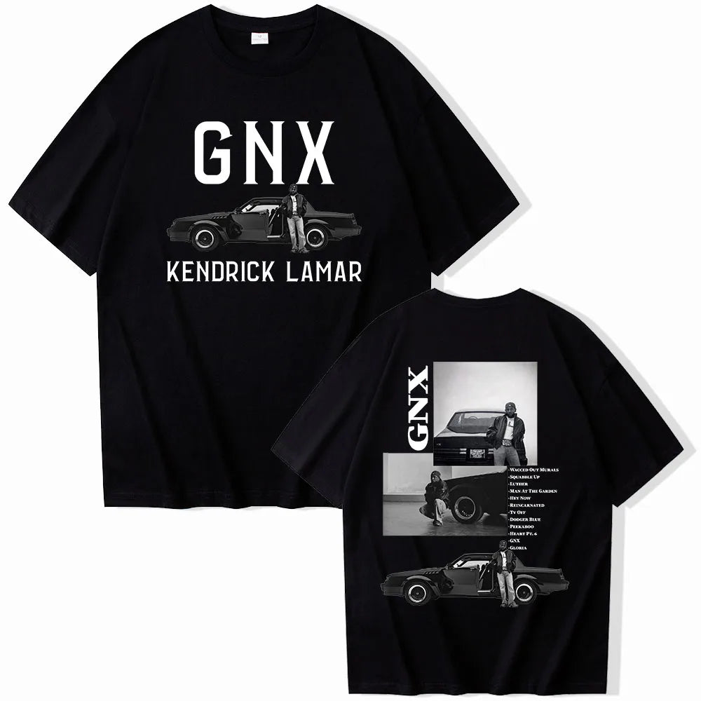 "GNX" Kendrick Lamar Tour T-Shirts Unisex Harajuku O-Neck Short Sleeve Shirts Commemorative Shirt