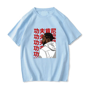 K. Dot Kendrick Lamar Duckworth Kung Fu Kenny T-shirts MEN Manga/Comic T Shirts 100% Cotton Handsome Tshirts Originality Hip Hop