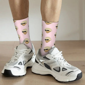 Tyler The Potater Igor Pink Socks Harajuku Absorbing Stockings All Season Long Socks Accessories for Man Woman Birthday Present