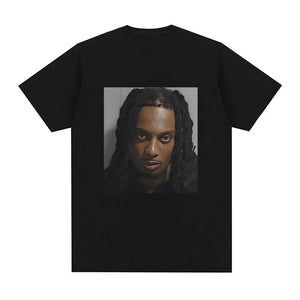 Rapper Playboi Carti Mugshot T shirt Men Fashion Hip Hop women TShirt Casual Cotton Short Sleeve unisex T-Shirts summer tee tops