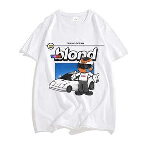 Frank O-Ocean Blond R&B Music T MEN Hip Hop Handsome Tshirts 100% Cotton High Quality T-Shirts Four Seasons Short Sleeve