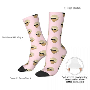 Tyler The Potater Igor Pink Socks Harajuku Absorbing Stockings All Season Long Socks Accessories for Man Woman Birthday Present