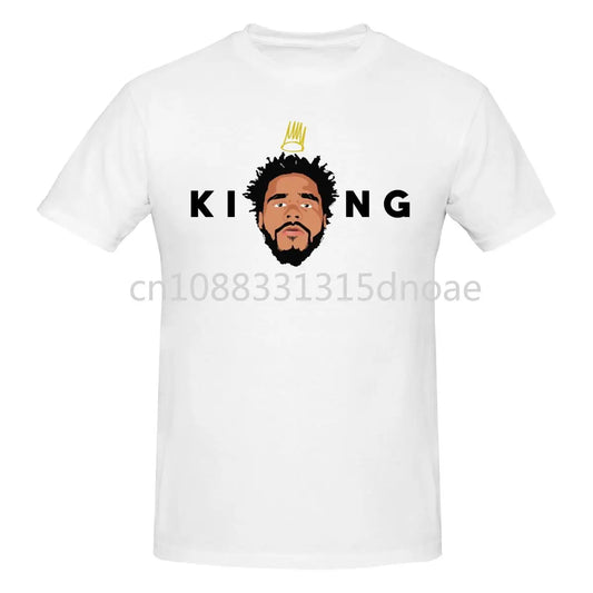 Rapper J Cole T-shirt Men Print Round Neck T-shirt Summer Fashion Short Sleeve Cotton T Shirt