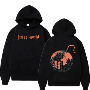 Juice WRLD Hoodie 999 Male and female rapper Juice Wrld hooded sweatshirt, city fashion sweatshirt, popular hip-hop sweatshirt