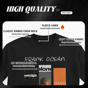 Frank Oceans Albums Sweatshirt Fleece-Lined For Men Women Thick Sweatshirt Graphic Blond Hip Hop Music Long Sleeve Shirts Hoodie