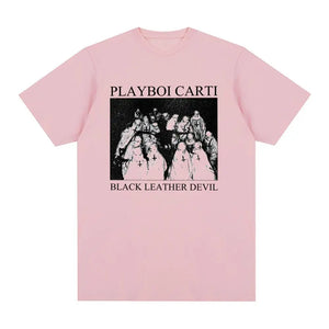 Playboi Carti Vintage T-shirt 90s rap hip hop Cotton Casual Fashion Men T shirt New Tee Tshirt Womens Tops