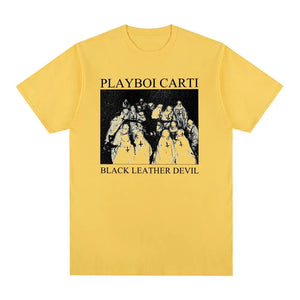 Playboi Carti Vintage T-shirt 90s rap hip hop Cotton Casual Fashion Men T shirt New Tee Tshirt Womens Tops