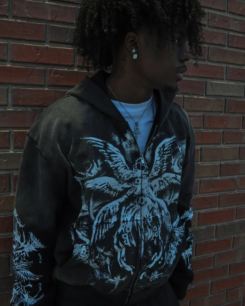 Y2K Graphic Hoodie - Mr. Fundamental