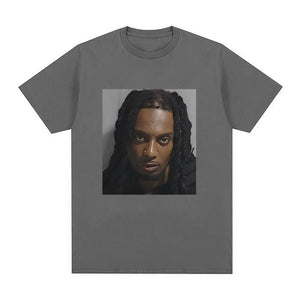 Rapper Playboi Carti Mugshot T shirt Men Fashion Hip Hop women TShirt Casual Cotton Short Sleeve unisex T-Shirts summer tee tops