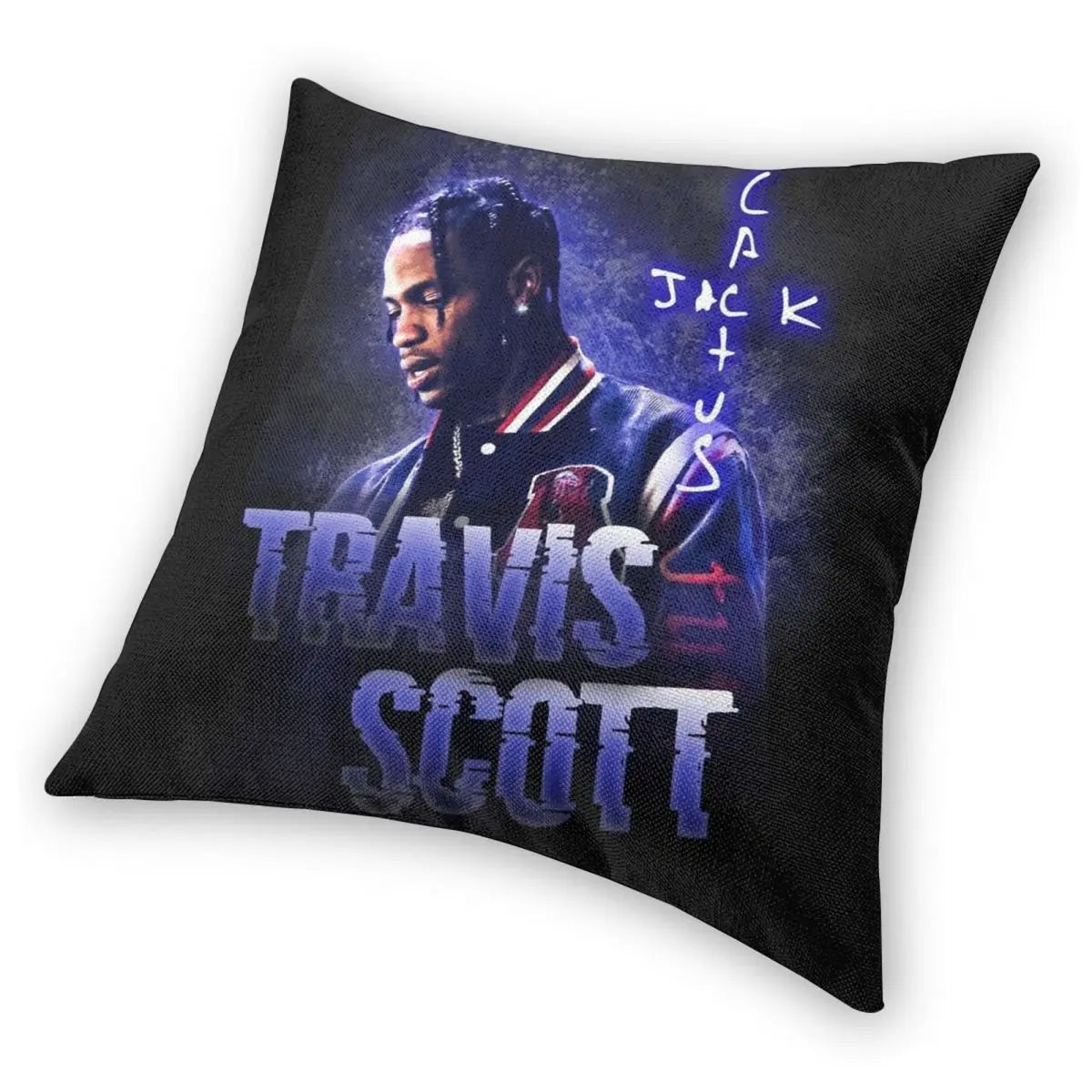 Travis Scotts Pillowcase Soft Polyester Cushion Cover Decoration Throw Pillow Case Cover Home Square 40*40cm