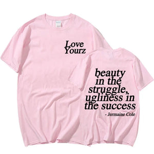 J Cole Dreamville Love Yourz Lyrics Graphic T Shirt Vintage Fashion Aesthetic T-shirt Men Women Short Sleeve T Shirts Streetwear