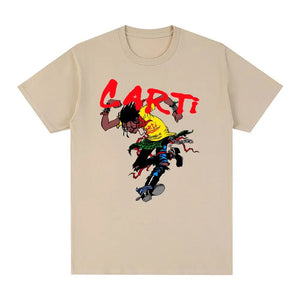 Playboi Carti Rapper Hip Hop Vintage T-shirt Cotton Men T shirt New Tee Tshirt Womens Tops