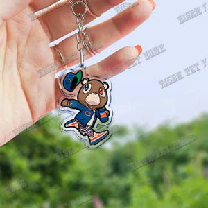 Rapper Kanye KeyChain for Accessories Bag YE Heartbreak Again Pendant Keyring Chains Keychains Christmas Gifts