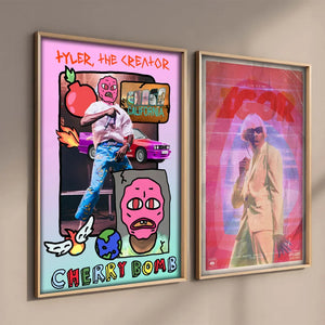 Tyler The Creator Music Posters Album Cover Hip Hop Singer American poster Bar Decoration Aesthetic Home decor canvas painting