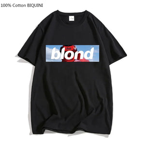 Frank O-ocean Blond R&B Music T Shirts MEN Fashion Hip Hop Tshirts 100% Cotton T-shirts Handsome Rhythm and Blues Originality